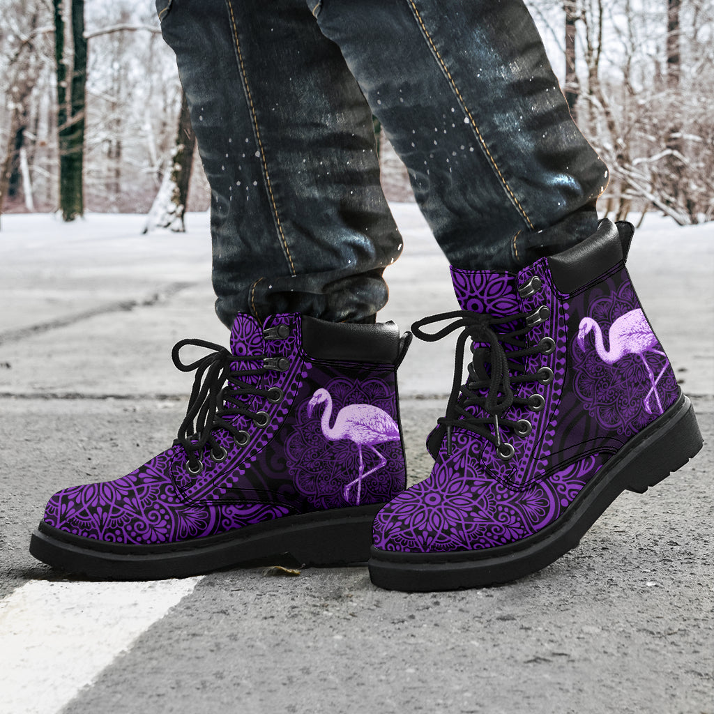 Flamingo Mandala Boots