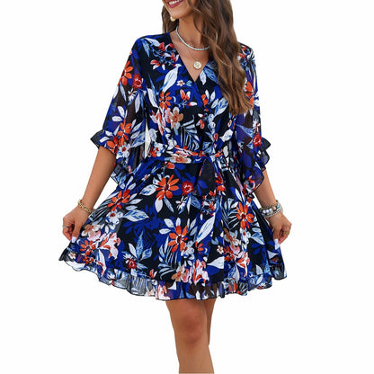 Elegant Lace-Up Dress