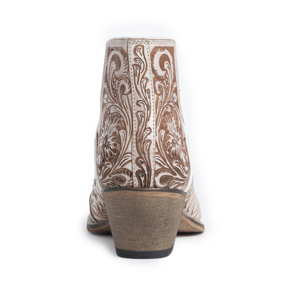 Western Moxie Hand-Tooled Booties