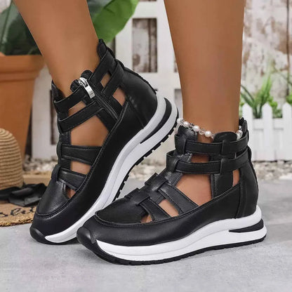 Cutout Platform Sneakers