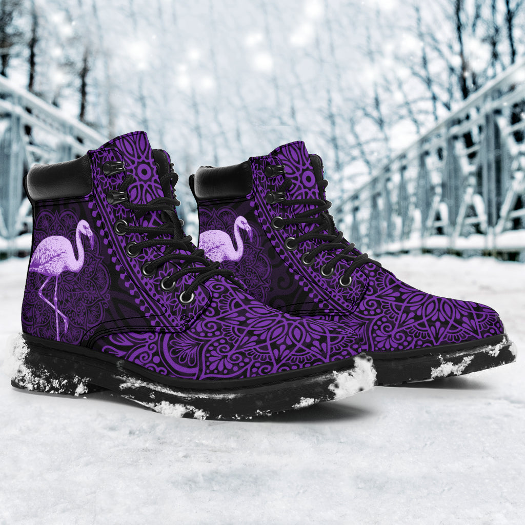 Flamingo Mandala Boots