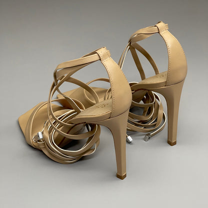 Ankle Tie Women's Leather High Heel
