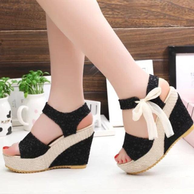 Lace Strap Summer Sandal
