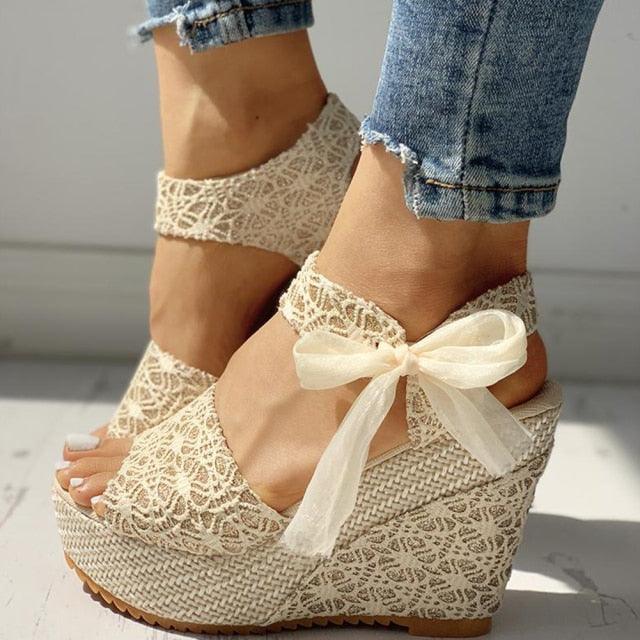 Lace Strap Summer Sandal