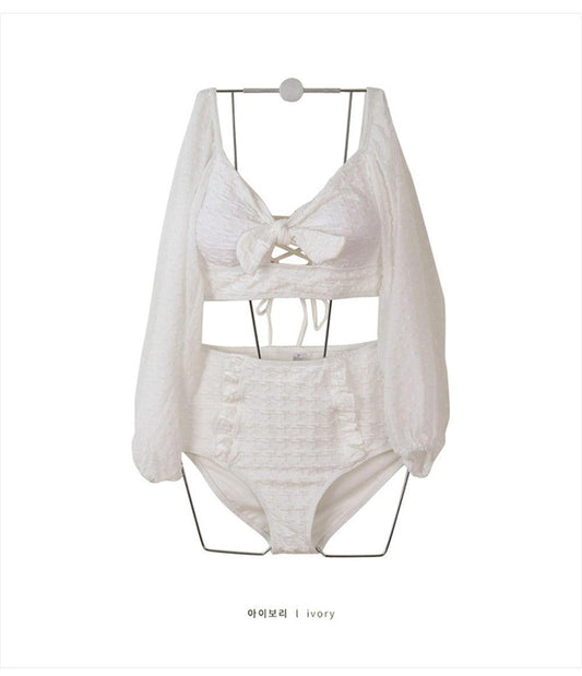 White High Waist Bikini